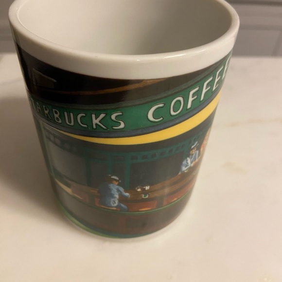 Retired Chaleur bone china STARBUCKS EDWARD HOPPER NIGHTHAWKS DINER 12 oz Mug - Picture 2 of 9